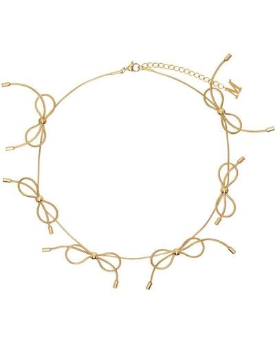 Marland Backus Bow Necklace - Metallic