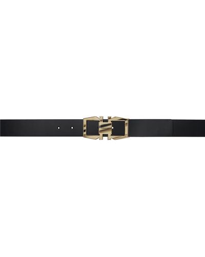 Ferragamo Gancini Adjustable Reversible Belt - Black