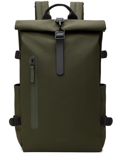 Rains Rolltop Large Backpack - Green
