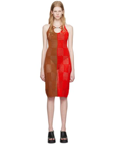 ANDERSSON BELL Keira Midi Dress - Red