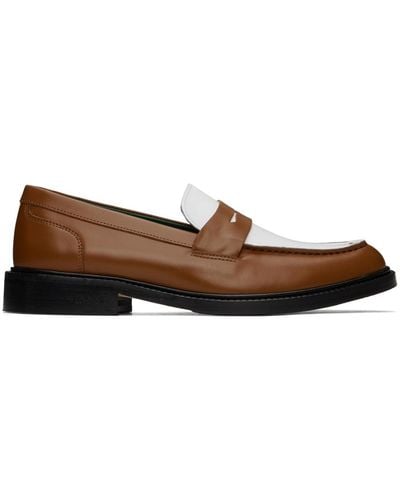 VINNY'S Townee Two-tone Loafers - Black