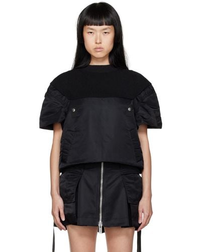 Sacai Black Mix Sweater