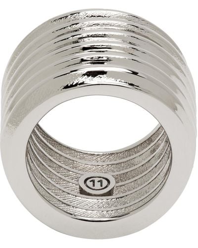 Maison Margiela Silver Bolt & Nut Ring - Gray