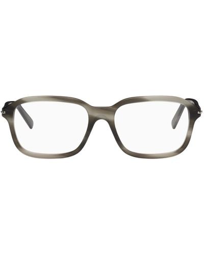 Gucci Grey Square Glasses - Black