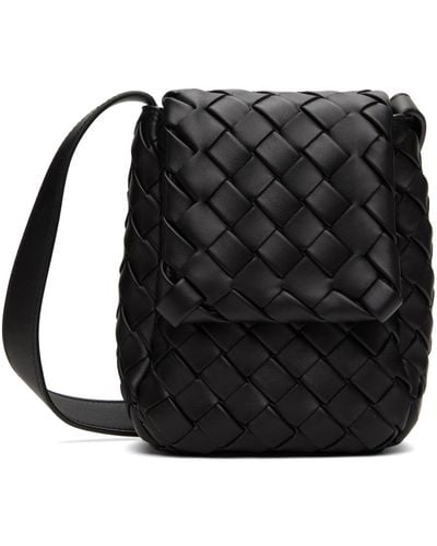 Bottega Veneta ミニ Vertical Cobble ポーチ - ブラック