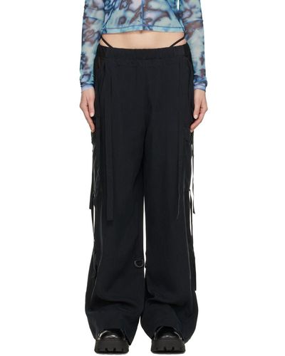 McQ Mcq Black Rina Sawayama Edition Cupro Trousers - Multicolour