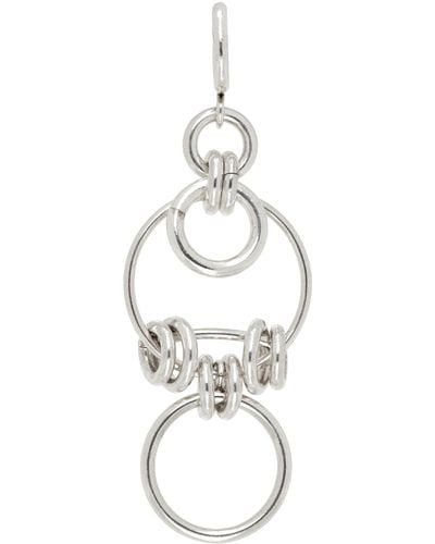 Isabel Marant Silver Multi Ring Boucle Single Earring - Black