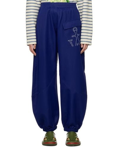 JW Anderson Twisted Lounge Trousers - Blue