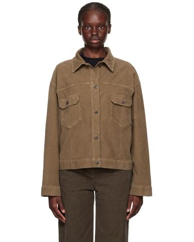 The Row Tan Ness Jacket - Brown