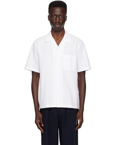 Universal Works Chemise road blanche
