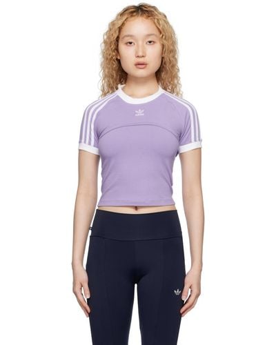 adidas Originals Purple Always Original Tank Top & T-shirt Set - Blue