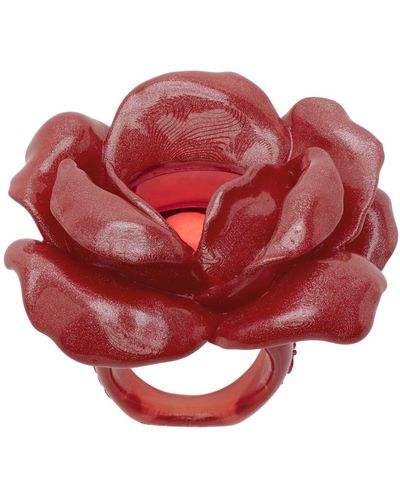 La Manso Bague rose rouge édition tetier bijoux