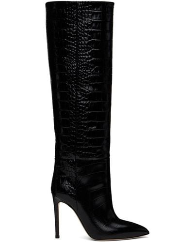 Paris Texas Stiletto Tall Boots - Black
