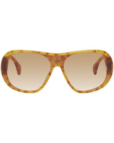 Vivienne Westwood Tortoiseshell Atlanta Sunglasses - Black