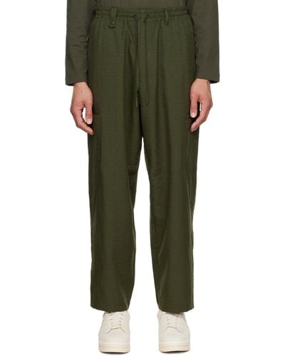 Y-3 Khaki Classic Sport Uniform Cargo Trousers - Green