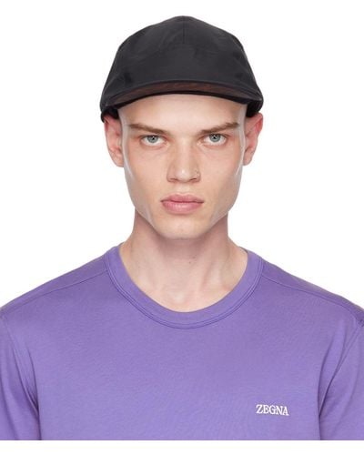 ZEGNA Black Norda Edition Cap - Purple