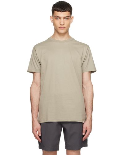 Norse Projects T-shirt niels taupe - Noir