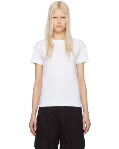 Canada Goose T-shirt broadview blanc - label