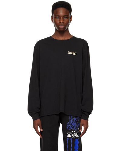 Saturdays NYC Saturated Flower Long Sleeve T-shirt - Black