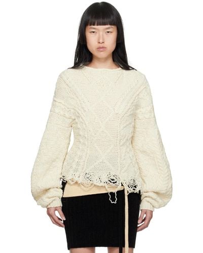 OTTOLINGER Off- Deconstructed Sweater - Natural