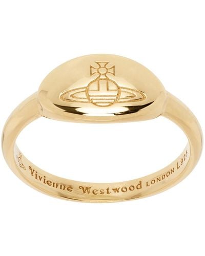 Vivienne Westwood Gold Tilly Ring - Metallic