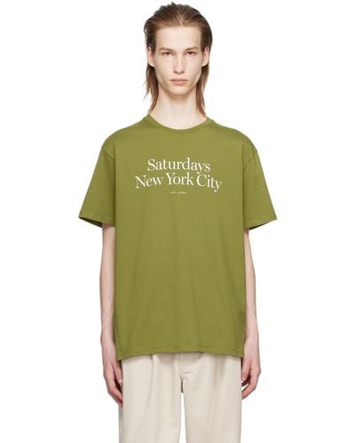Saturdays NYC Miller T-shirt - Green