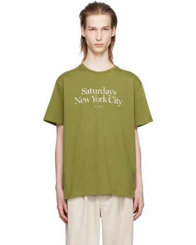 Saturdays NYC T-shirt miller vert