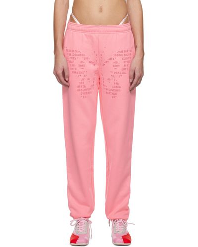 PRAYING Butterfly Lounge Trousers - Pink