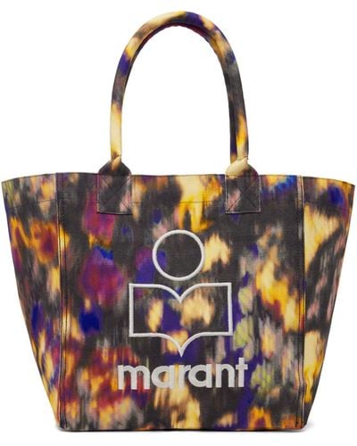 Isabel Marant Multicolour Small Yenky Logo Tote - Red