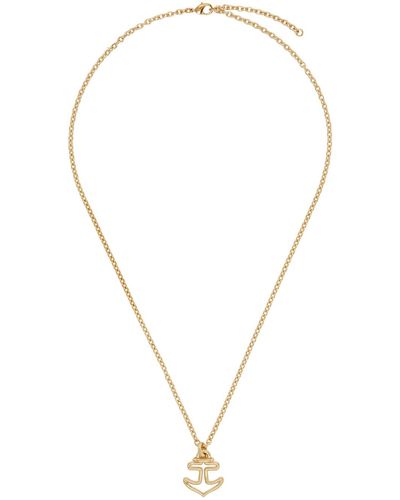 A.P.C. . Gold Ancre Necklace - Multicolor