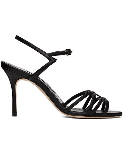 Manolo blahnik strappy online heels