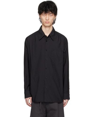 Lemaire Double Pocket Shirt - Black