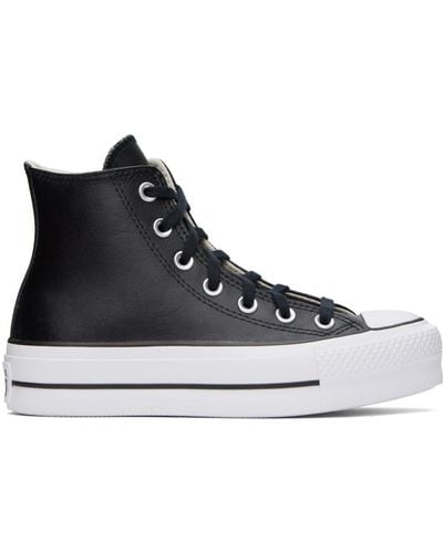 Converse Black All Star Lift Trainers