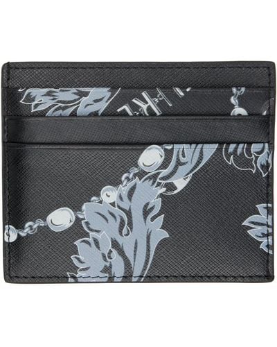 Versace Jeans Couture Black Chain Couture Card Holder