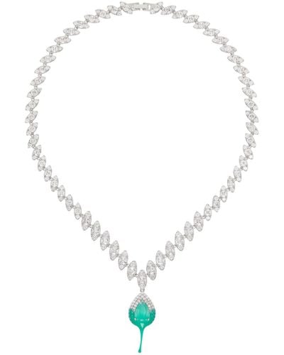 OTTOLINGER Diamond Dip Necklace - Green