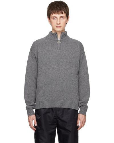 Han Kjobenhavn Half Zip Sweater - Grey