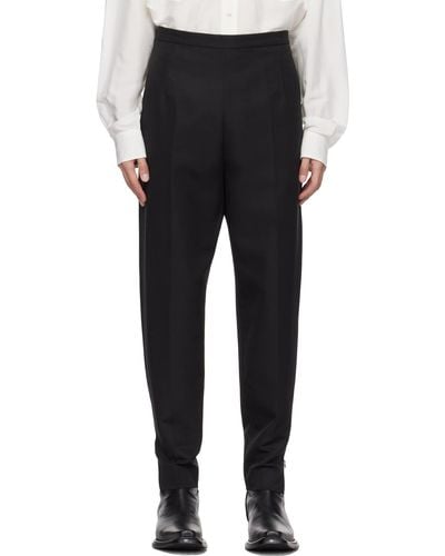 Acne Studios Tuxedo トラウザーズ - ブラック