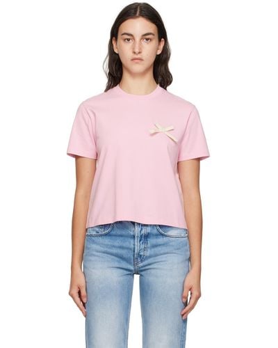 Jacquemus Le Chouchouコレクション Le T-shirt Noeud Tシャツ - ピンク