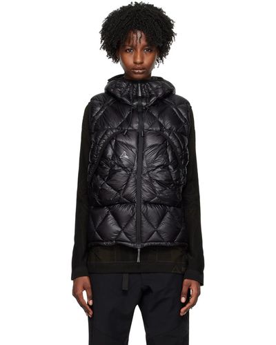 Roa Quilted Down Vest - Black