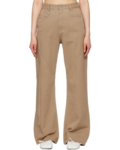 MM6 by Maison Martin Margiela 5-Pocket Jeans - Natural