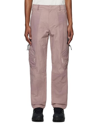 A_COLD_WALL* * pantalon cargo irregular dye - Rose