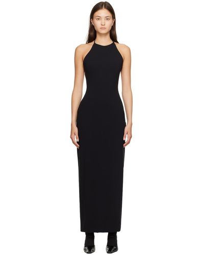 The Row Coralia Maxi Dress - Black