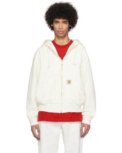 Carhartt White Active Jacket - Red