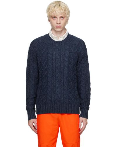 Polo Ralph Lauren ブルー Fishermans セーター