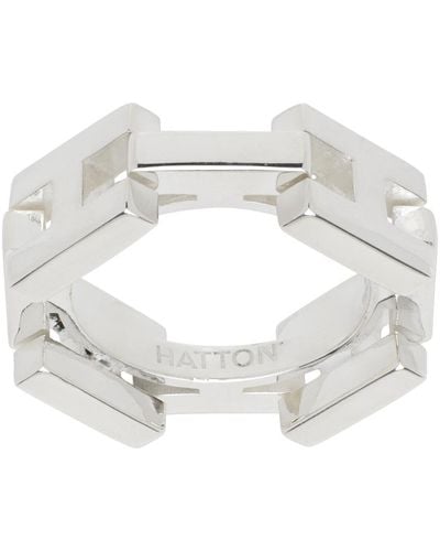 Hatton Labs Large H Ring - Metallic