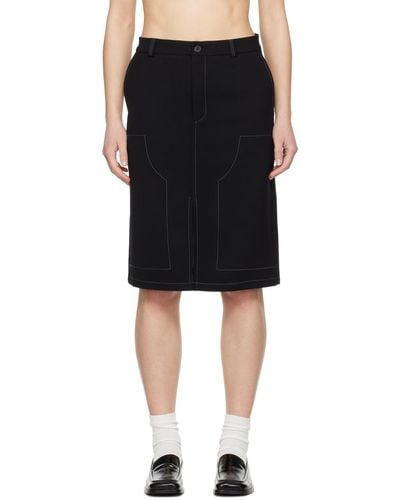 Soulland Deen Midi Skirt - Black