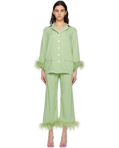 Sleeper Party Pajamas Set - Green