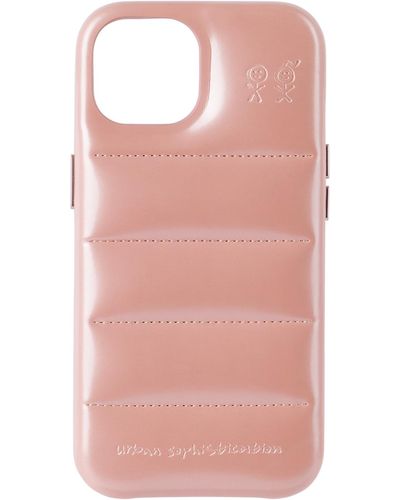 Urban Sophistication 'The Puffer' Iphone 15 Case - Pink