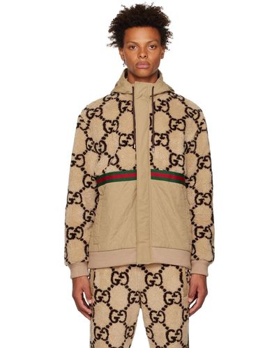 Gucci Brown gg Jacket - Multicolour