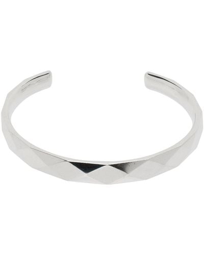 Isabel Marant Silver Textured Bracelet - Black